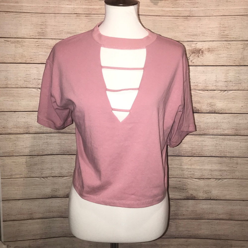 NWT Large Wild Fable crop top pink blush